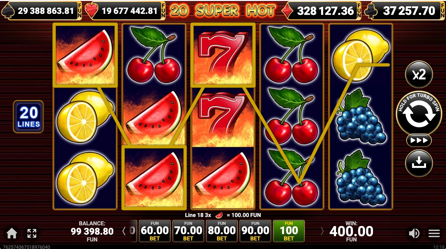 20 super hot slot
