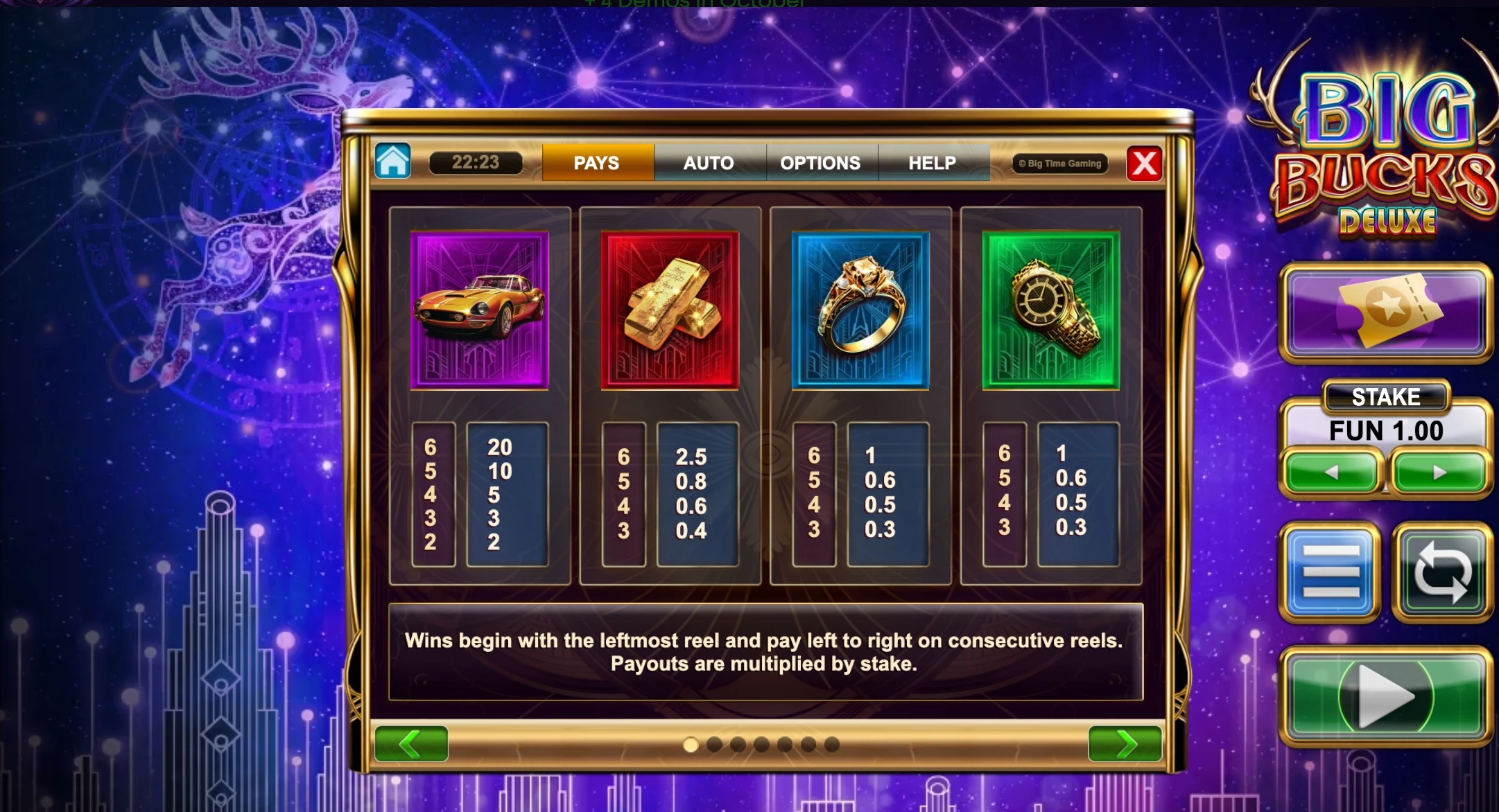 bigbucks deluxe symbols