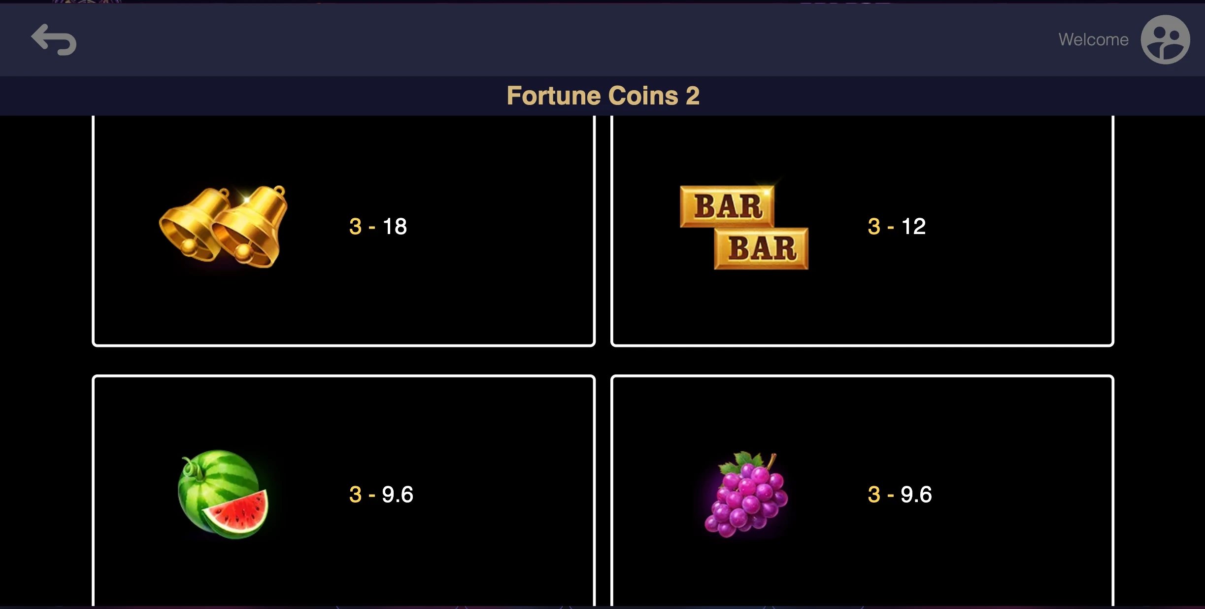 fortune coins 2 symbols