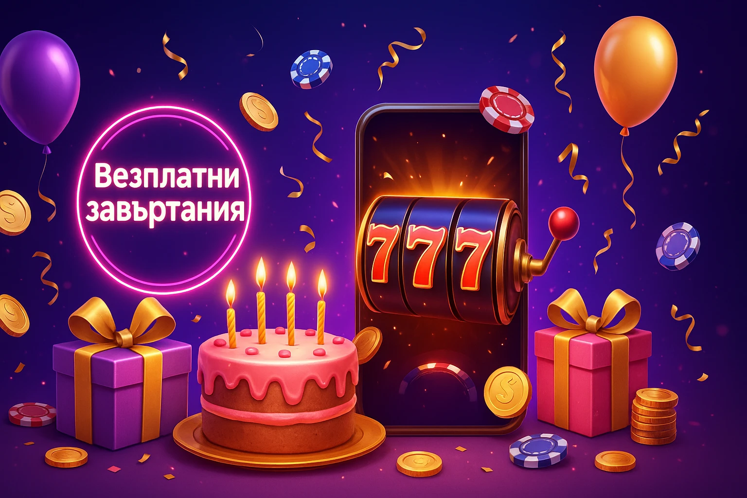 Безплатни завъртания за рождения ви ден