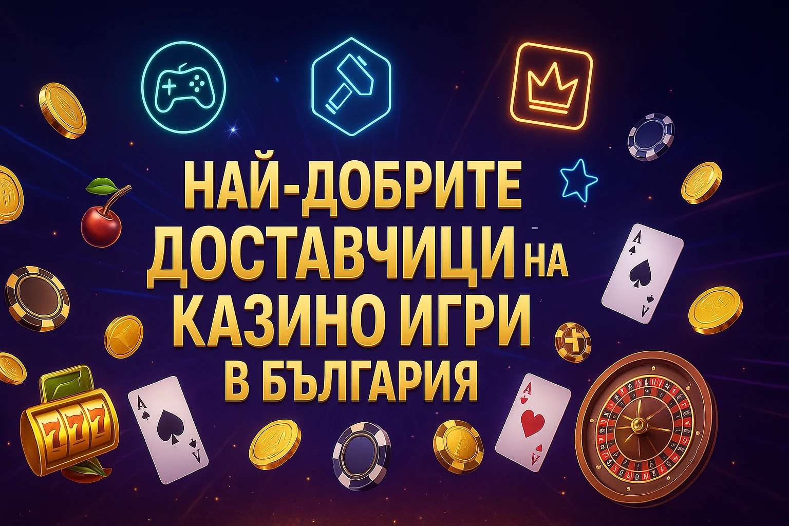 Най-добрите доставчици на казино игри в България