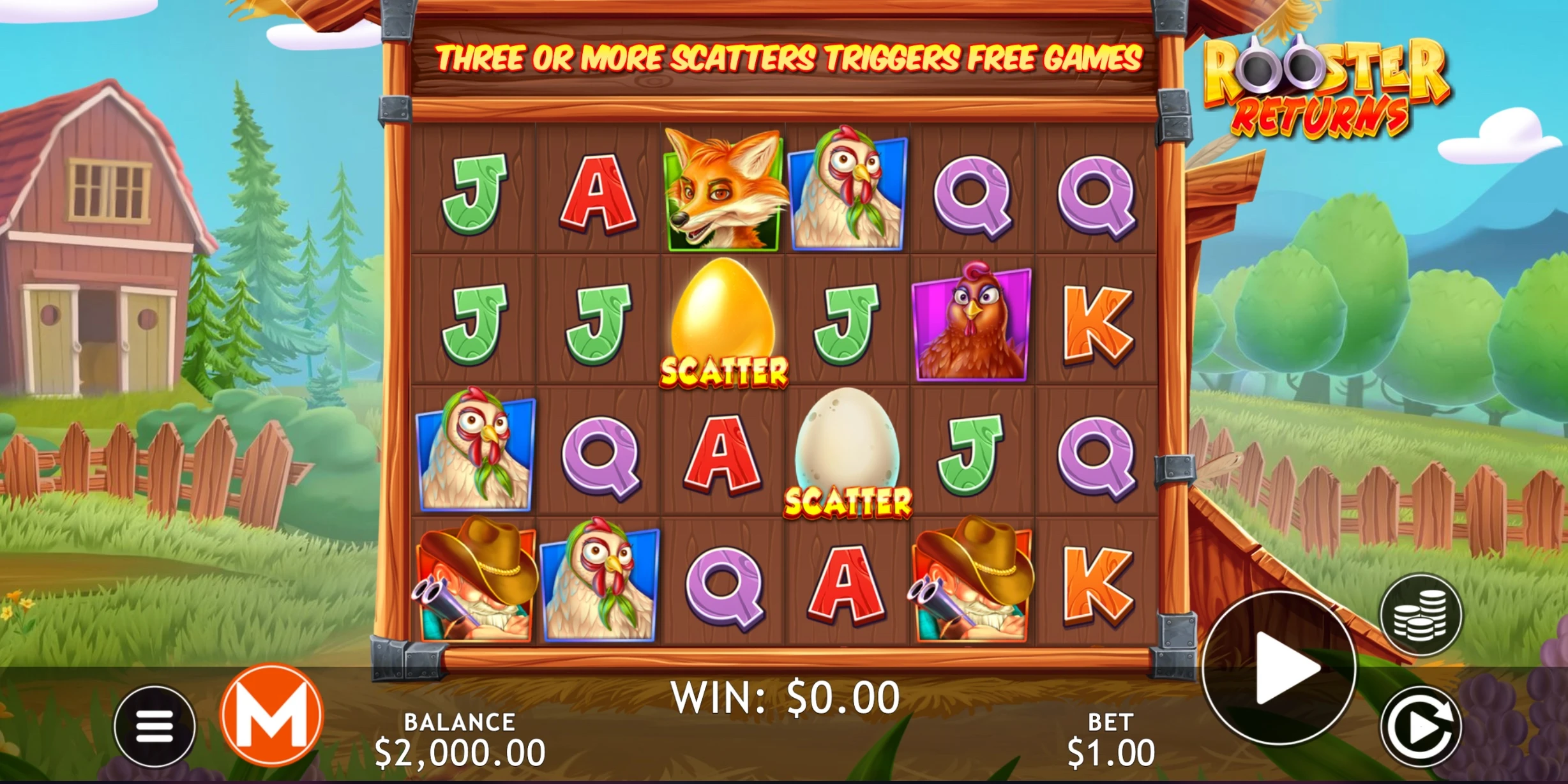 rooster returns main