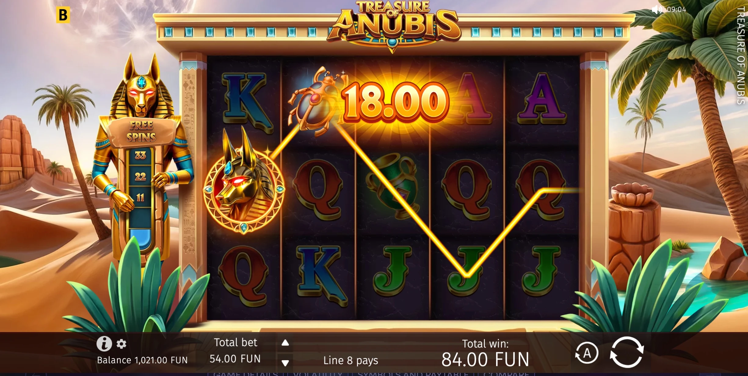 treasure of anubis slot